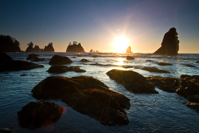 Seastacks At Sunset